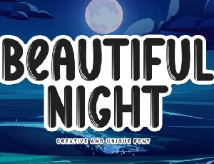 Beautiful Night Display font