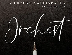 Orchest Script font