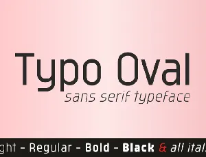 Typo Oval font