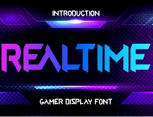 Realtime Gamer - Personal Use font