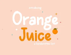 Orange Juice font