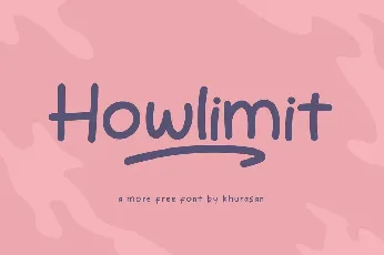 Howlimit font