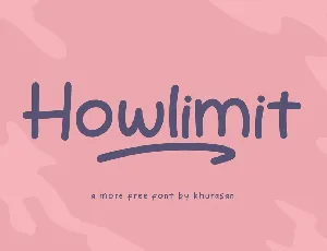 Howlimit font