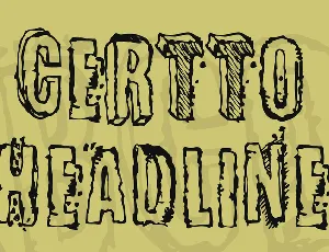 Certto Headline font