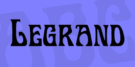 Legrand font