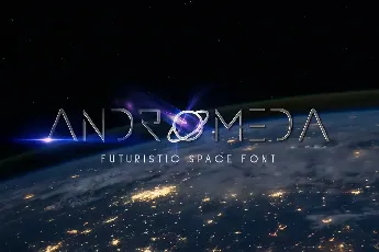 Andromeda Space Display font