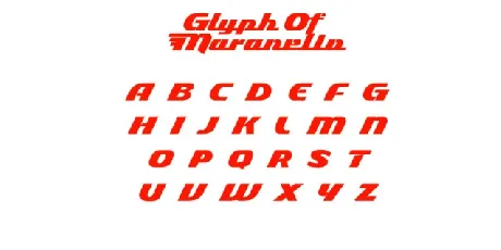 Maranello font