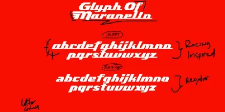 Maranello font