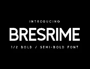 Bresrime font