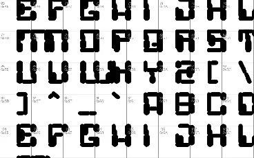 Warpixes font