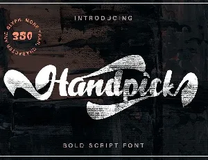 Handpick Bold Script font