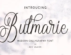 Bulmarie font