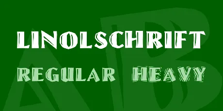 Linolschrift font