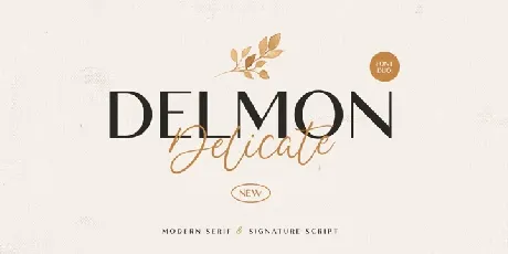 Delmon Delicate font