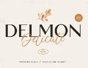 Delmon Delicate font