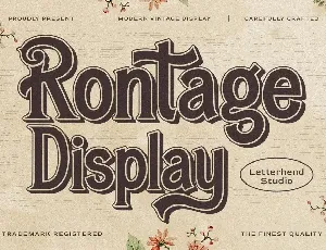 Rontage font