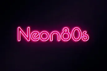 Neon 80s Sans Serif font