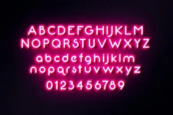 Neon 80s Sans Serif font