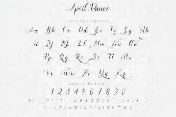 April Dance Calligraphy font