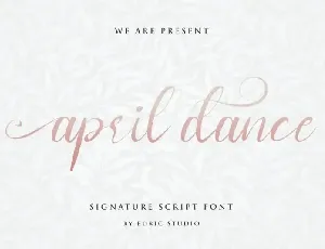 April Dance Calligraphy font