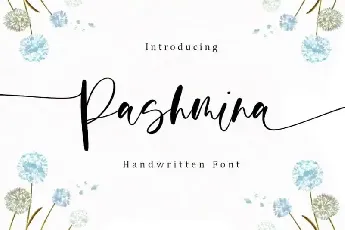 Pashmina Calligraphy font