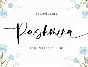 Pashmina Calligraphy font