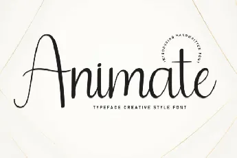 Animate Script font