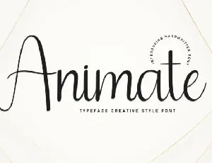 Animate Script font