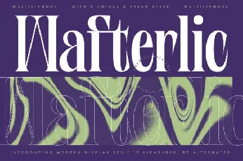 Wafterlic Serif font