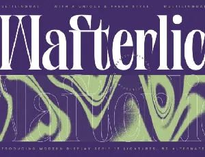 Wafterlic Serif font