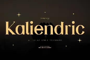 Kaliendric font