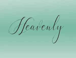 Heavenly font