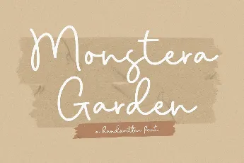 Monstera Garden font