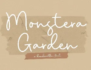 Monstera Garden font