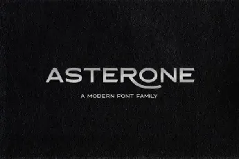 Asterone Sans Serif font