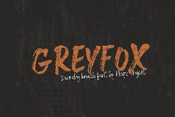 Greyfox Brush font