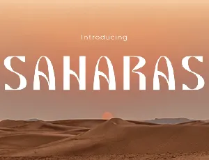 SAHARAS font