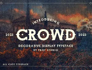 Crowd font