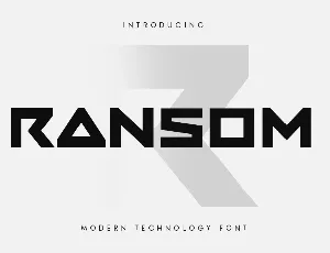 SS Ransom font