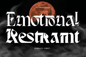 Emotional Restraint Demo font