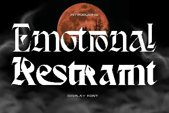 Emotional Restraint Demo font