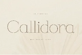 Callidora font