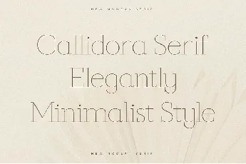 Callidora font