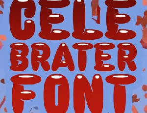 Celebrater PERSONAL USE font