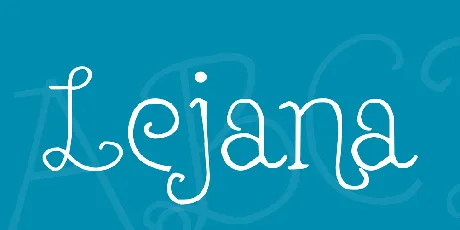 Lejana font