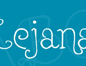 Lejana font