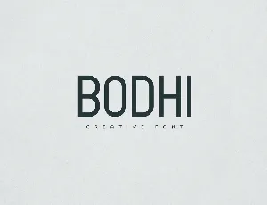 Bodhi font