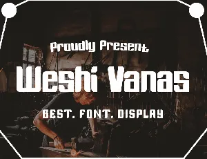 Weshi Vanas font