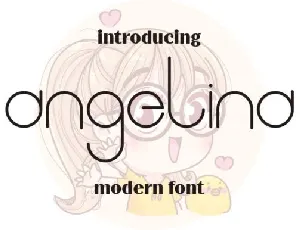 Angelina Display font