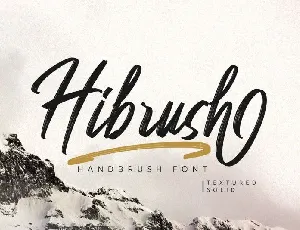 Hibrush Brush font